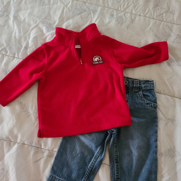 Cherokee Boys Jeans & Fleece Set 18 Months - Picture 2 of 8